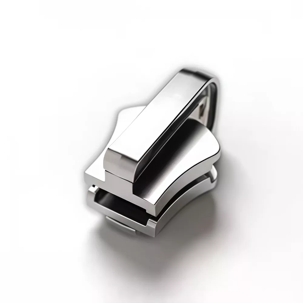 Vendbar skyder til metal lynlås